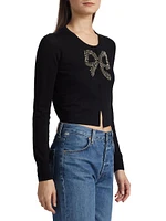 Modine Embellished Bow Cardigan