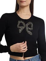 Modine Embellished Bow Cardigan