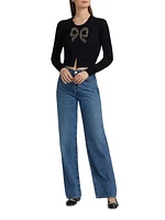 Modine Embellished Bow Cardigan