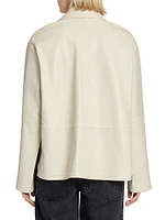 Leather Pajama Blouse
