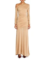 Persephone Ruched Maxi Dress