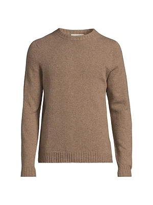Norfolk Cashmere-Wool Crewneck Sweater