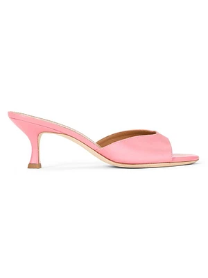 Brigitte 55MM Silk-Blend Mule Sandals