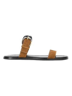 Harlow Suede Flat Sandals