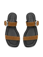 Harlow Suede Flat Sandals