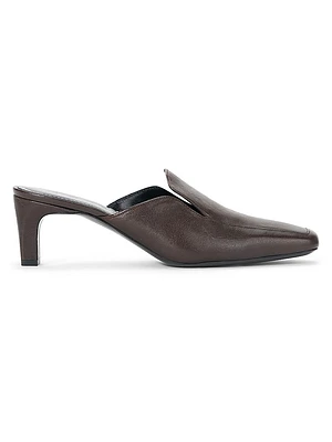 Lee 50MM Leather Loafer Mules