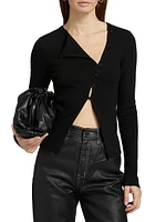 Democrazy Rework Long-Sleeve Asymmetric Top