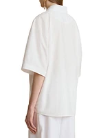 Owen Cotton Button-Front Top