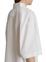 Owen Cotton Button-Front Top