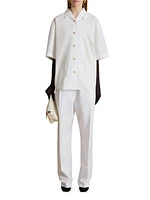 Owen Cotton Button-Front Top