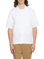 Eren Cotton Lace Button-Front Shirt