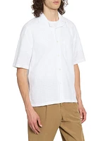 Eren Cotton Lace Button-Front Shirt