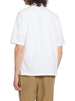 Eren Cotton Lace Button-Front Shirt
