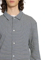 Bryan Textured Cotton Striped Shirt