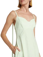 Cotton Poplin Bustier Midi-Dress