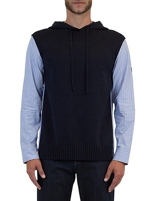 Adonis Mixed-Media Hoodie