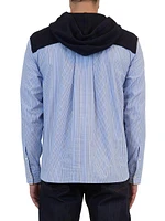Adonis Mixed-Media Hoodie