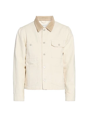 Elvir Corduroy Collar Denim Jacket