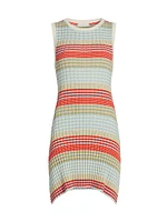Cailin Stripe Rib-Knit Minidress