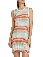 Cailin Stripe Rib-Knit Minidress