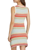 Cailin Stripe Rib-Knit Minidress