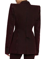 Wool-Mohair Single-Breasted Jacket