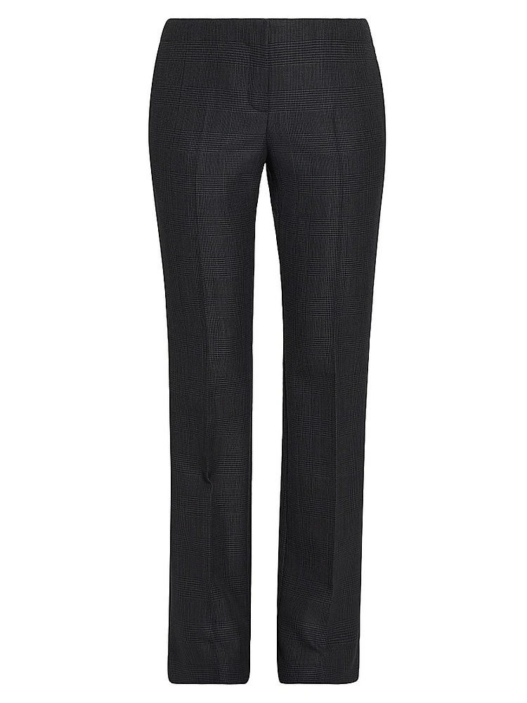 Prince Of Wales Wool-Mohair Pants