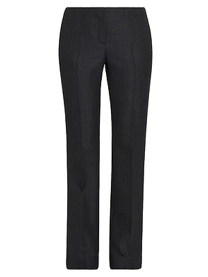 Prince Of Wales Wool-Mohair Pants