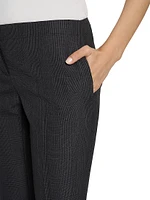 Prince Of Wales Wool-Mohair Pants