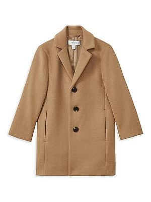 Little Boy's & Boy's Gable Wool-Blend Overcoat
