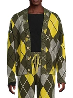 Argyle Cashmere Cardigan