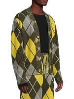 Argyle Cashmere Cardigan