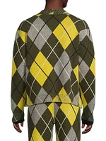 Argyle Cashmere Cardigan
