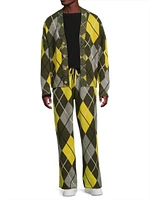 Argyle Cashmere Cardigan