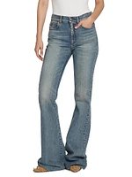 Denim High-Rise Boot-Cut Jeans