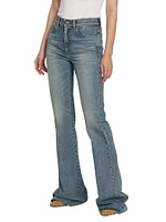 Denim High-Rise Boot-Cut Jeans