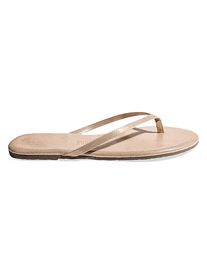 Metallic Leather Sandals