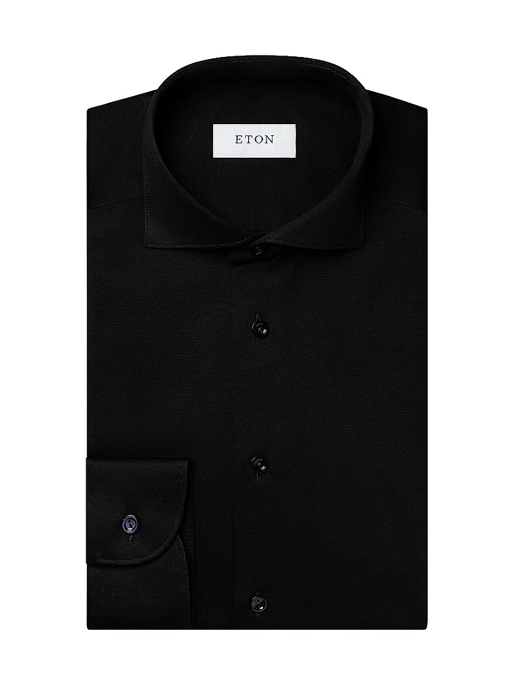 Contemporary-Fit Knit Jaquard Shirt