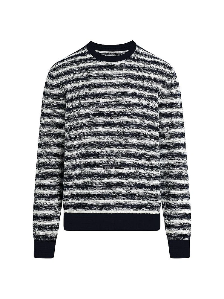 Drew Striped Knit Crewneck Sweater