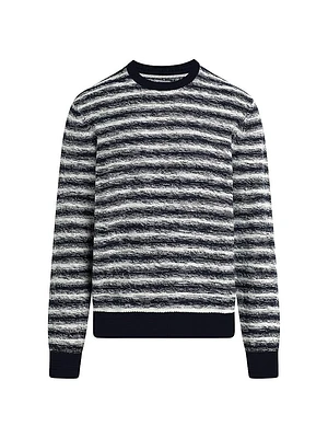 Drew Striped Knit Crewneck Sweater