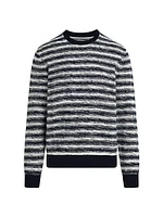 Drew Striped Knit Crewneck Sweater