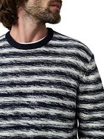 Drew Striped Knit Crewneck Sweater