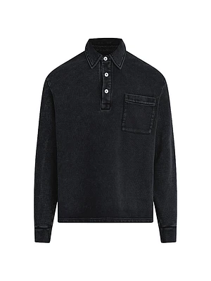 Cotton Polo Sweatshirt