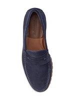 Baldwin Suede Lug Penny Loafers