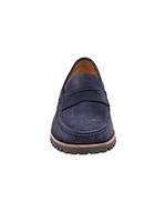 Baldwin Suede Lug Penny Loafers