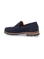 Baldwin Suede Lug Penny Loafers