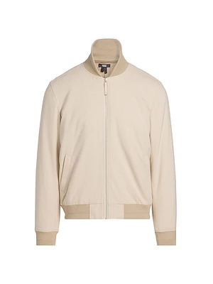 Timothy Zip-Front Bomber Jacket