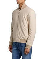 Timothy Zip-Front Bomber Jacket