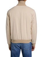 Timothy Zip-Front Bomber Jacket