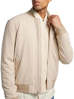 Timothy Zip-Front Bomber Jacket